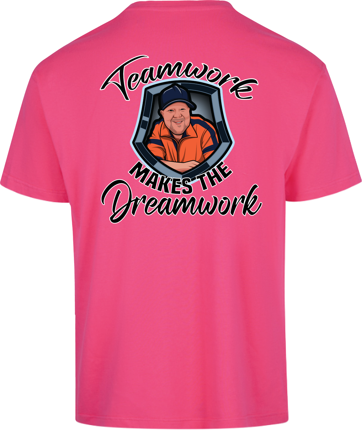 Unisex T-Shirt- Gazza- One Team- Pink