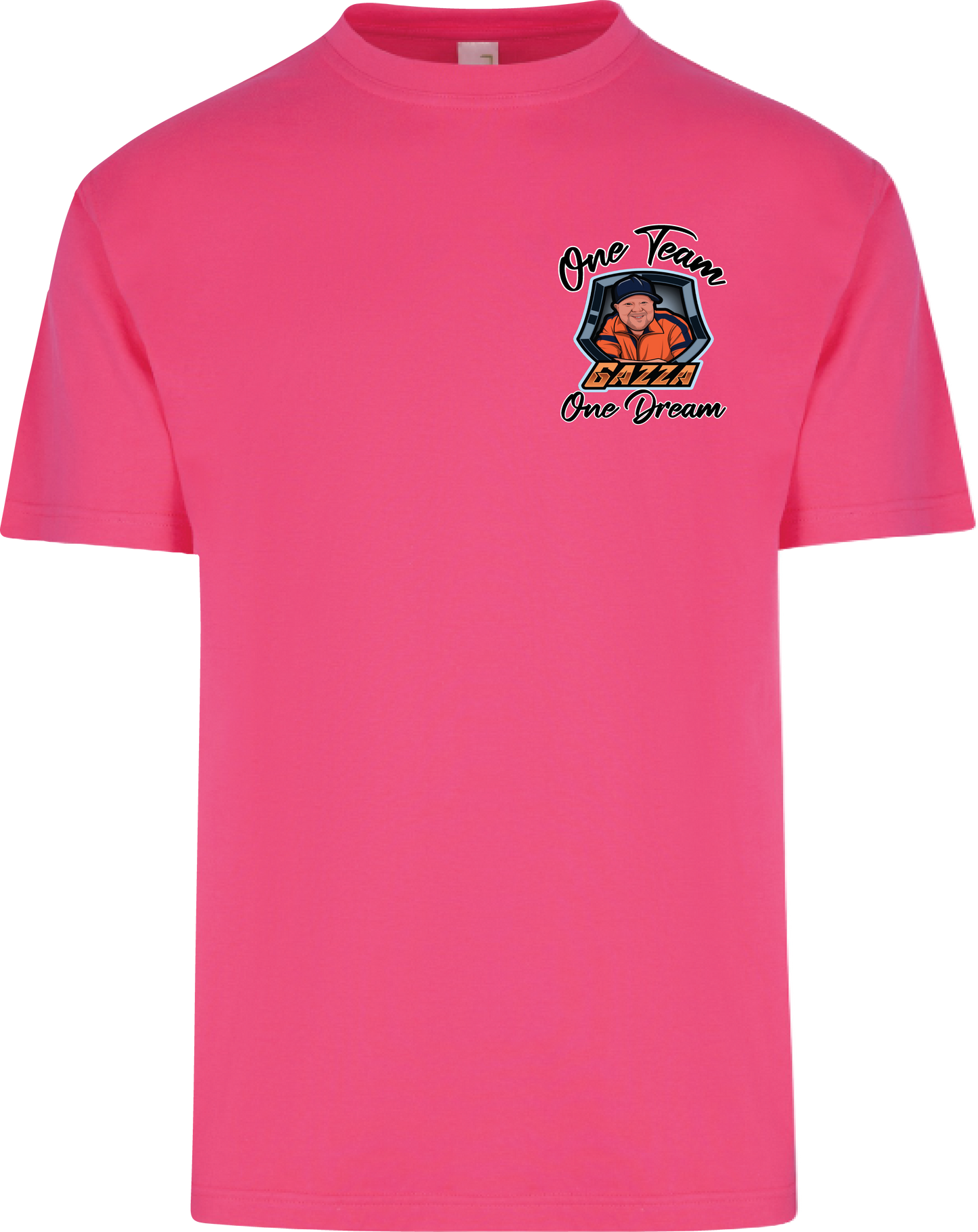 Unisex T-Shirt- Gazza- One Team- Pink