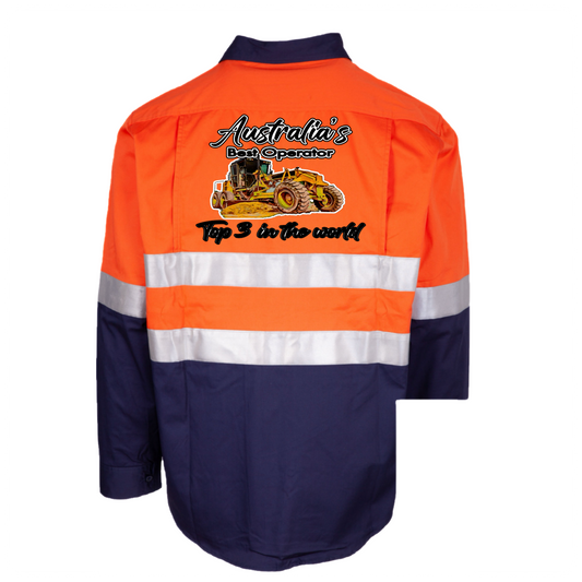 Mens HiVis- Australia’s best operator- Grader- ORANGE