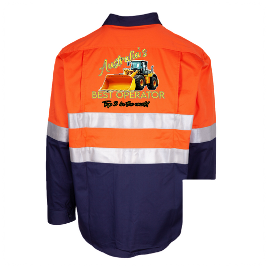 Mens HiVis- Australia’s best operator- Loader - ORANGE