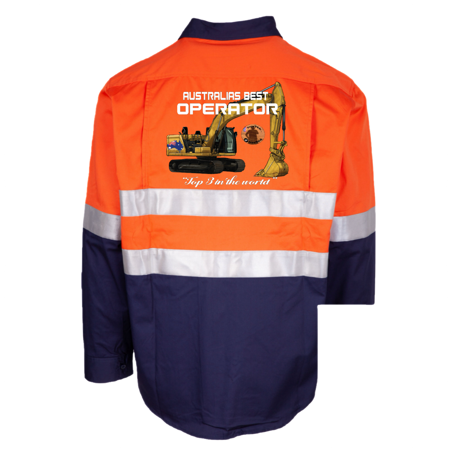 Mens HiVis- Australia’s best operator- Excavator - ORANGE