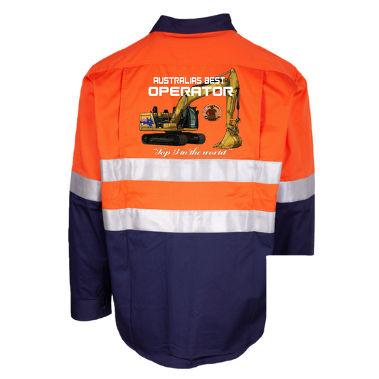 Mens HiVis- Australia’s best operator- Excavator - ORANGE