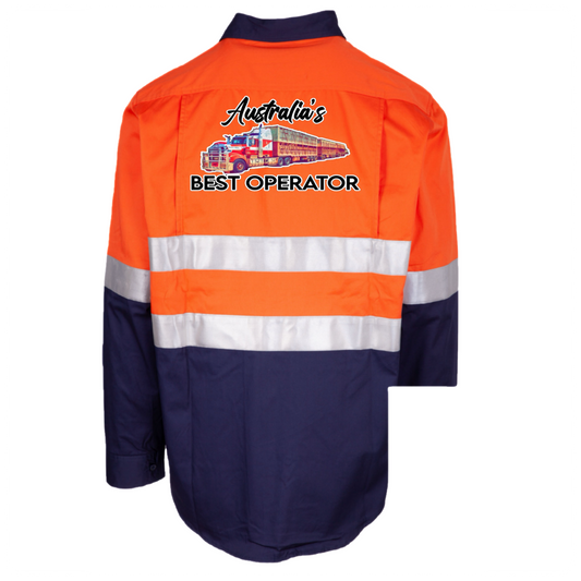 Mens HiVis- Australia’s best operator- 9oh- ORANGE