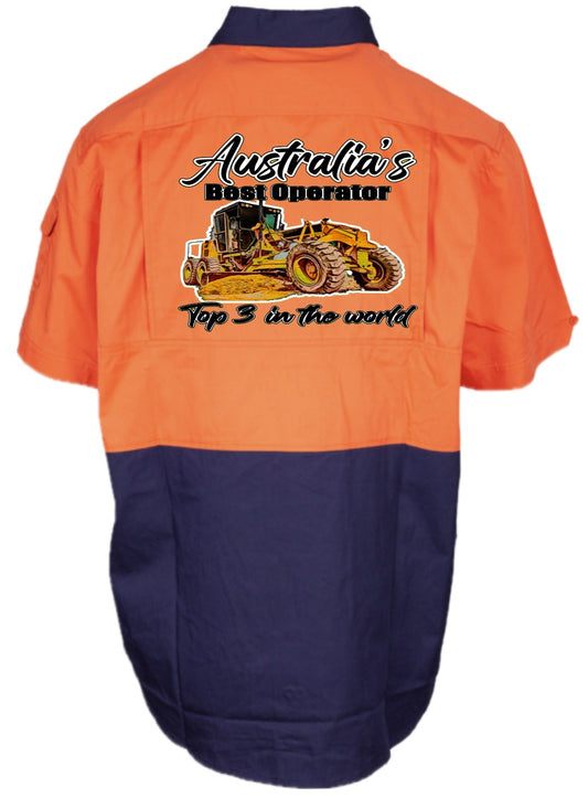 Mens HiVis- S/S- Orange - Grader