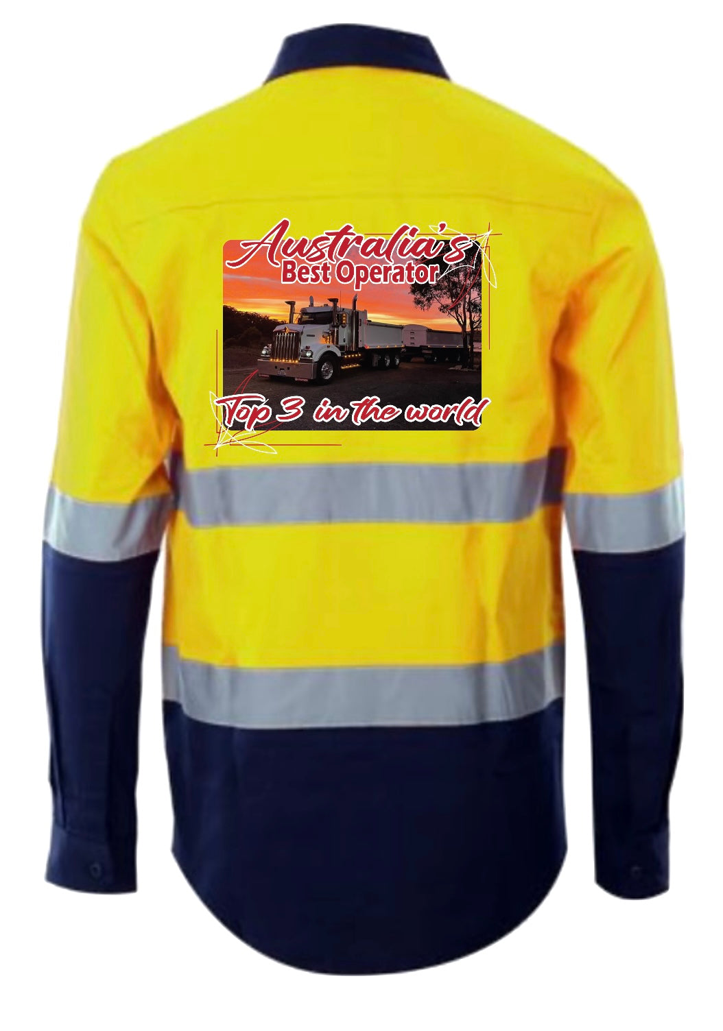 Mens HiVis- Australia’s best operator- Truck and Dog - YELLOW