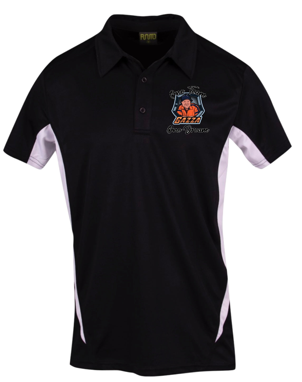 Dress Polo- Gazza One Team One Dream- Black