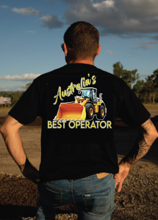 Mens T-Shirt- Australia’s best operator- Loader