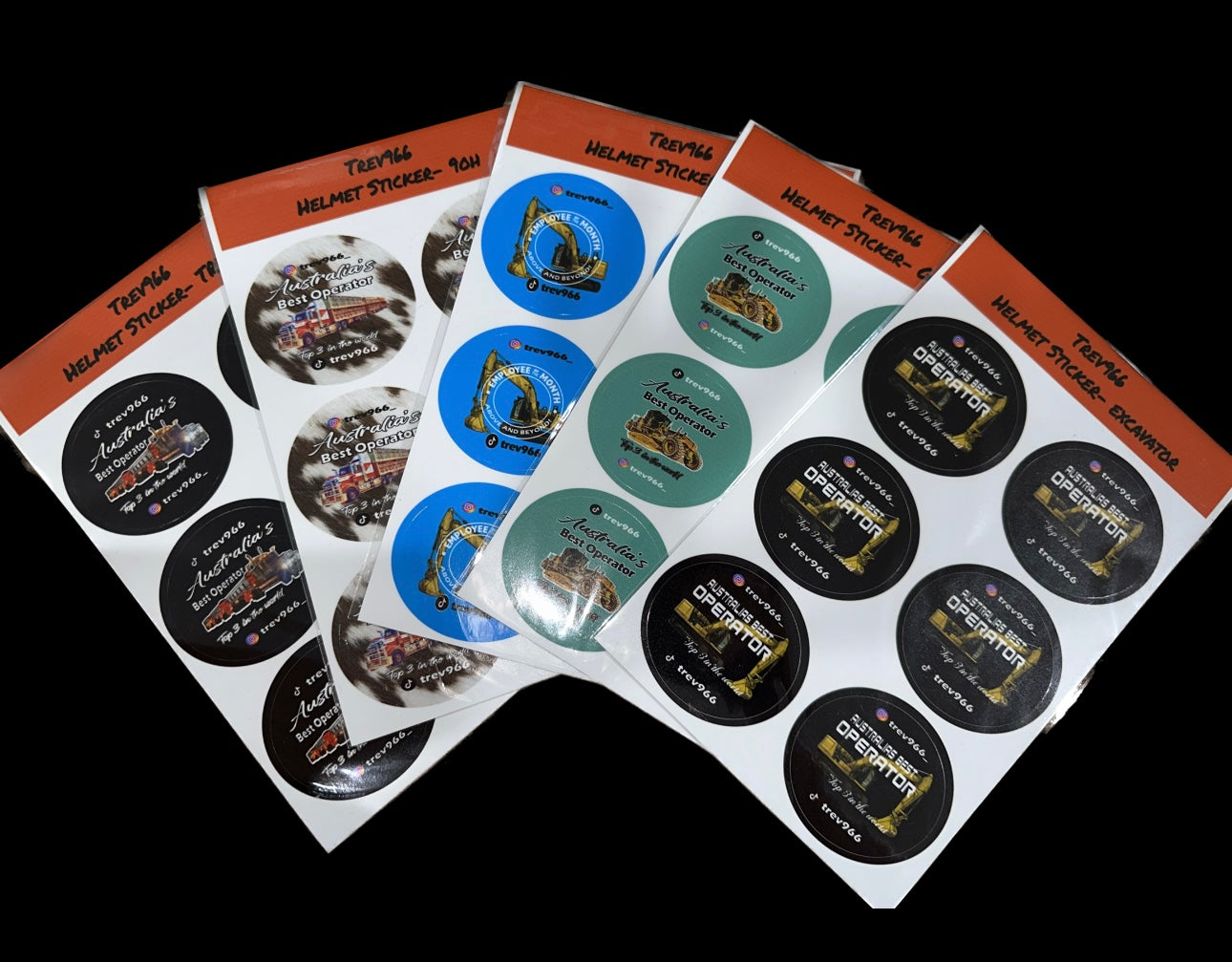 Helmet Racing Sticker Pack Helmet Sticker Packs – Trev966