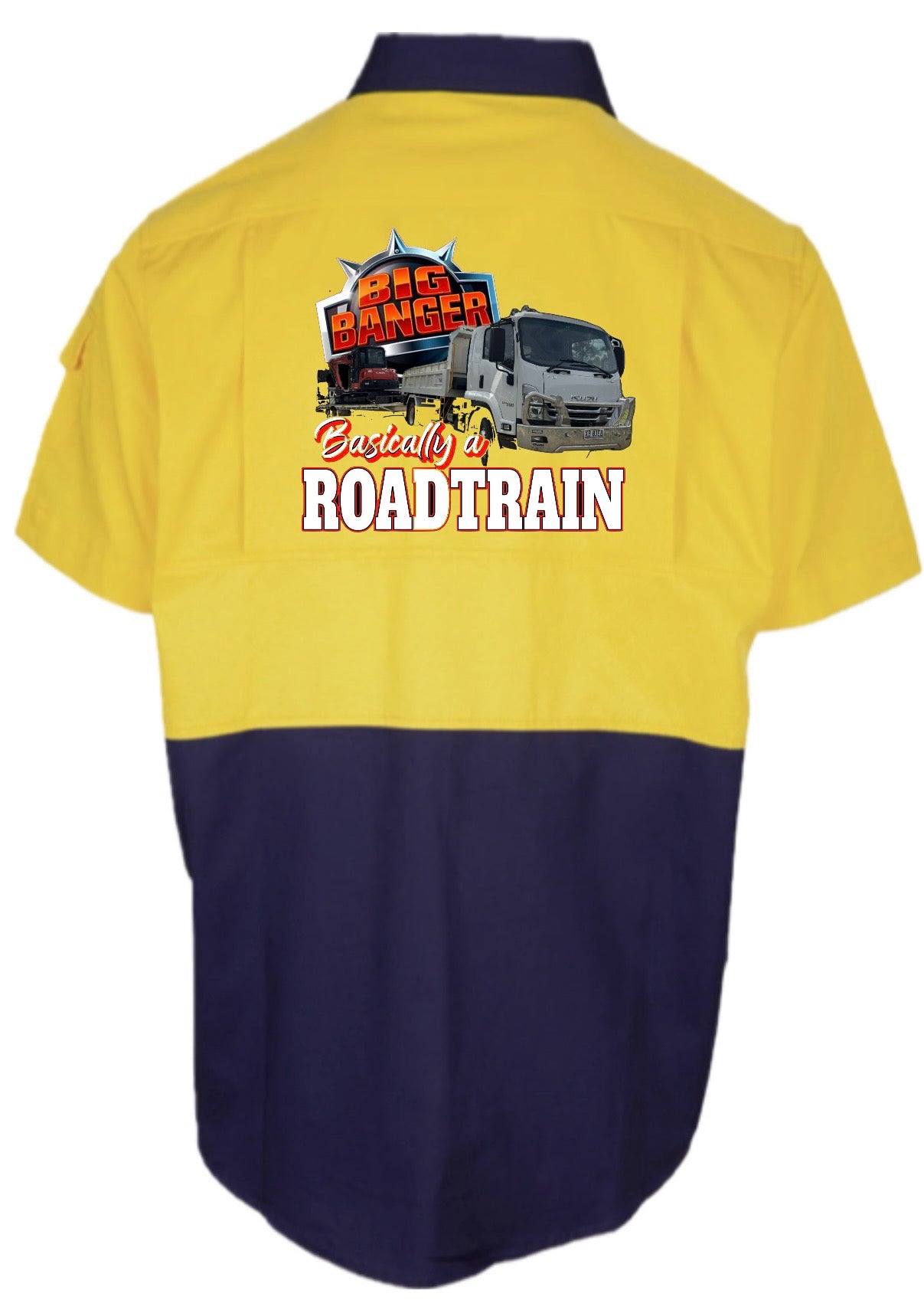 Mens HiVis- S/S- Yellow - ROADTRAIN