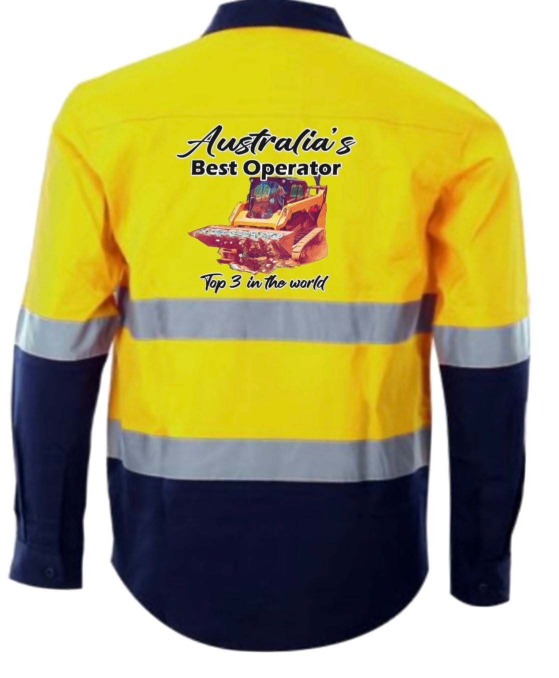 Mens HiVis- Australia’s best operator- Skidsteer- YELLOW