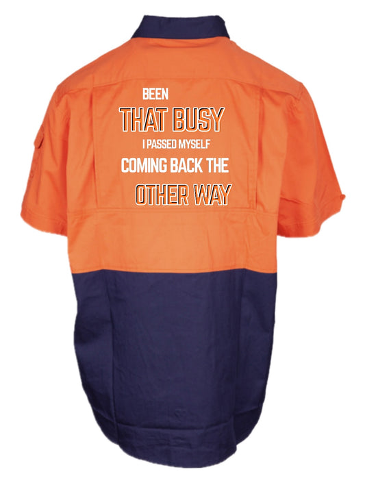 Mens HiVis- S/S- Orange - Truck & Dog