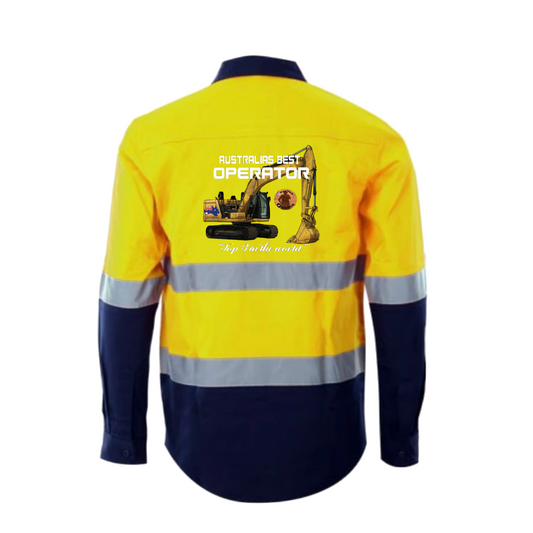 Mens HiVis- Australia’s best operator- Excavator - YELLOW