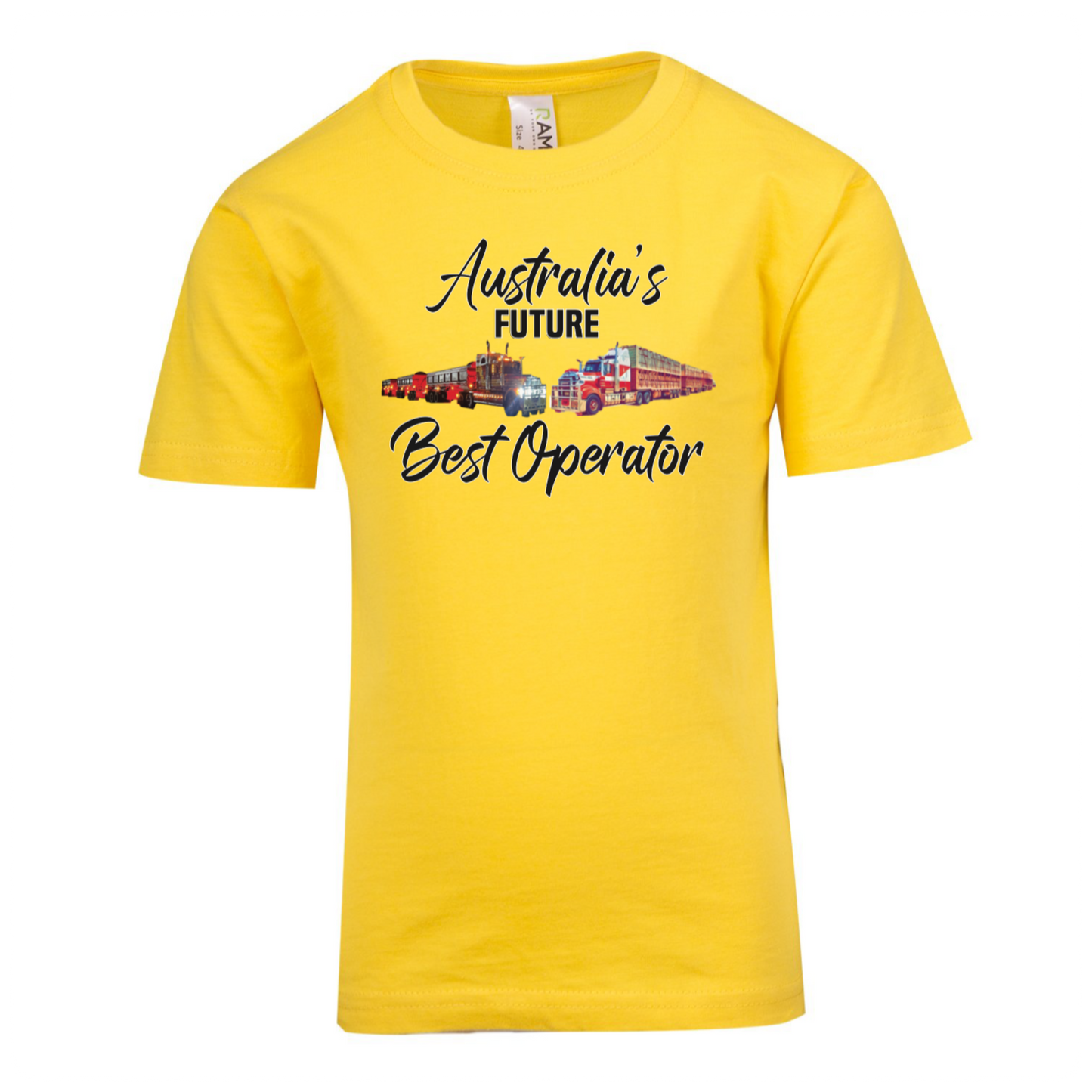 Kids T-Shirt- Truck- Yellow