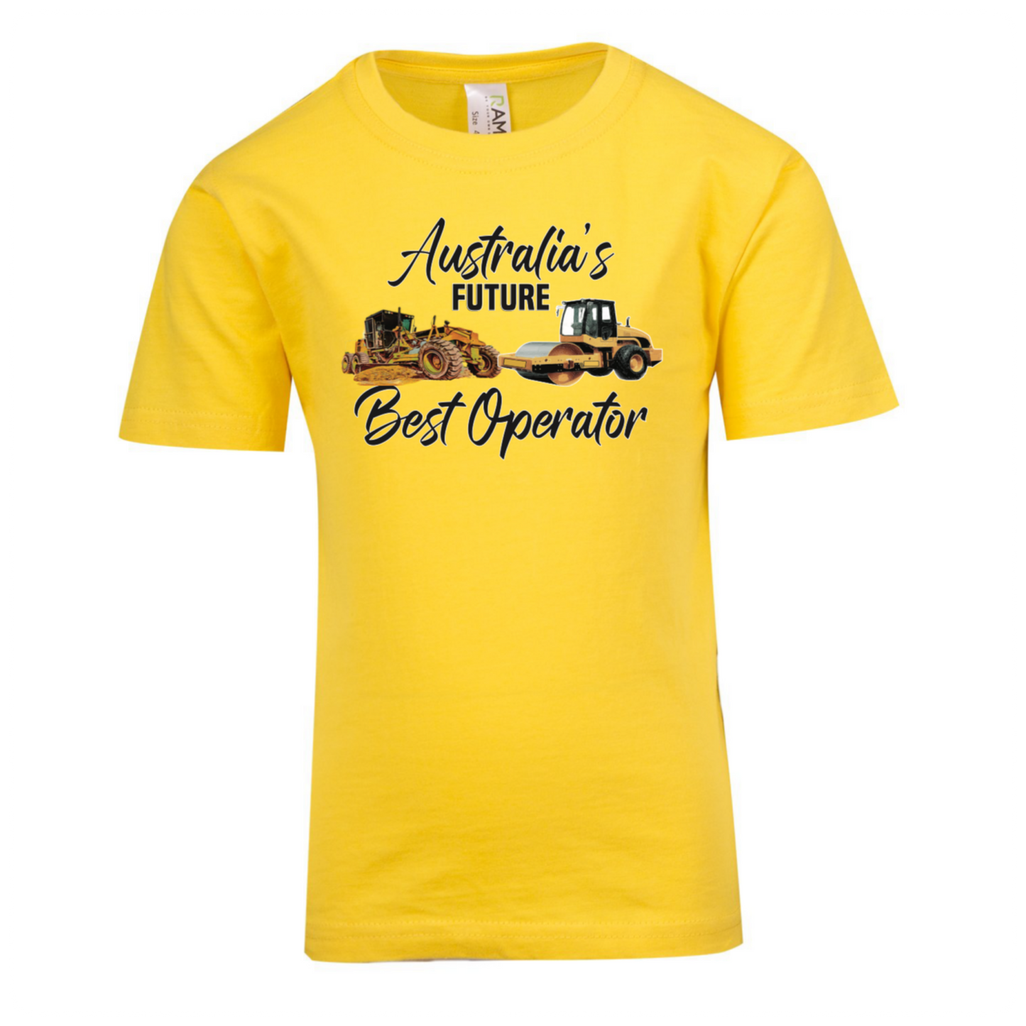 Kids T-Shirt-Grader Roller- Yellow