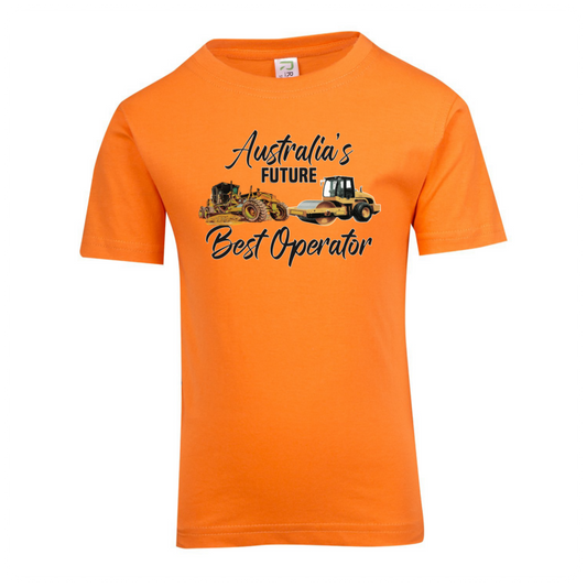 Kids T-Shirt-Grader Roller- Orange