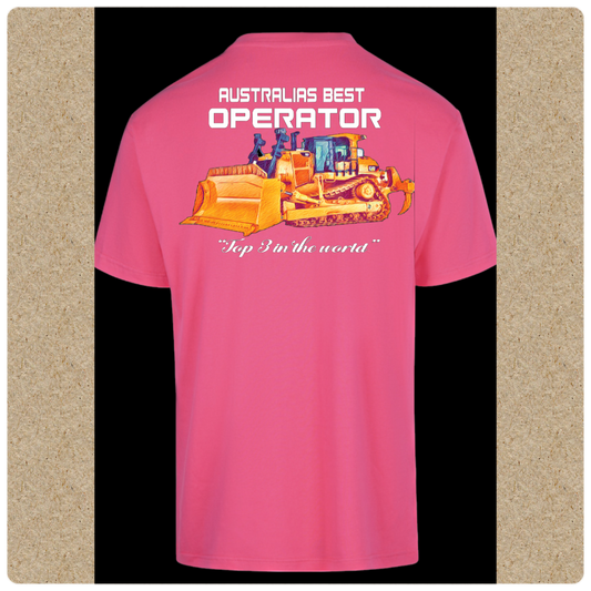 Ladies T-Shirt- Aus Best Operator- Dozer