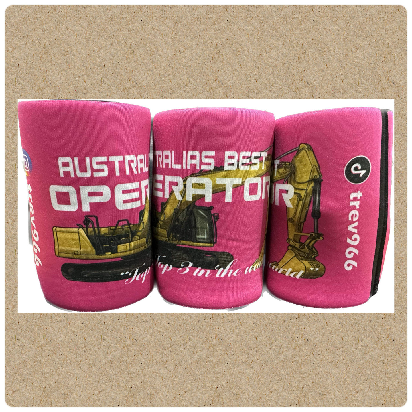 Cooler- Best Operator - Excavator PINK