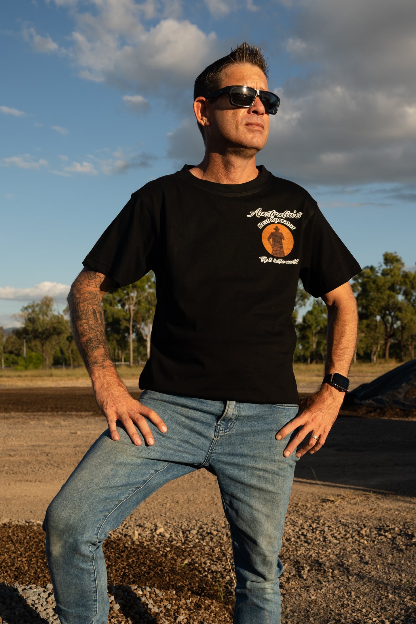 Mens T-Shirt- Australia’s best operator- Excavator