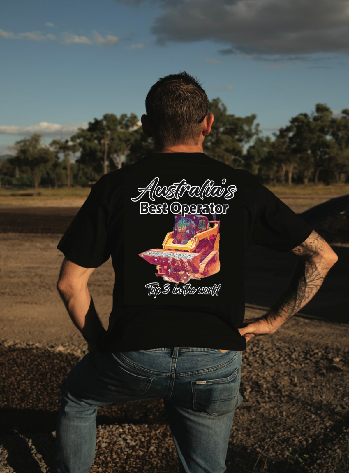 Mens T-Shirt- Australia’s best operator- Skidsteer