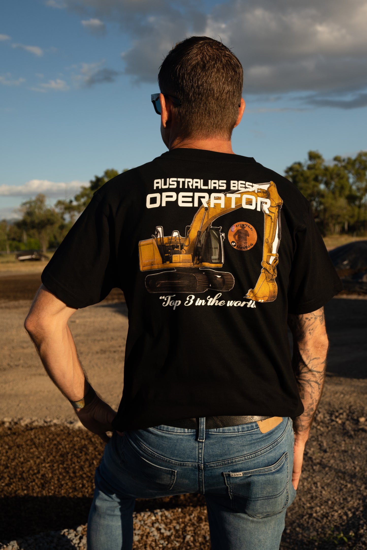 Mens T-Shirt- Australia’s best operator- Excavator