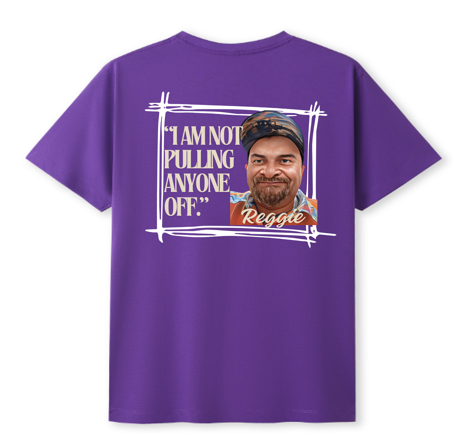 Unisex T-Shirt- Reggie- Pulling Off- Purple