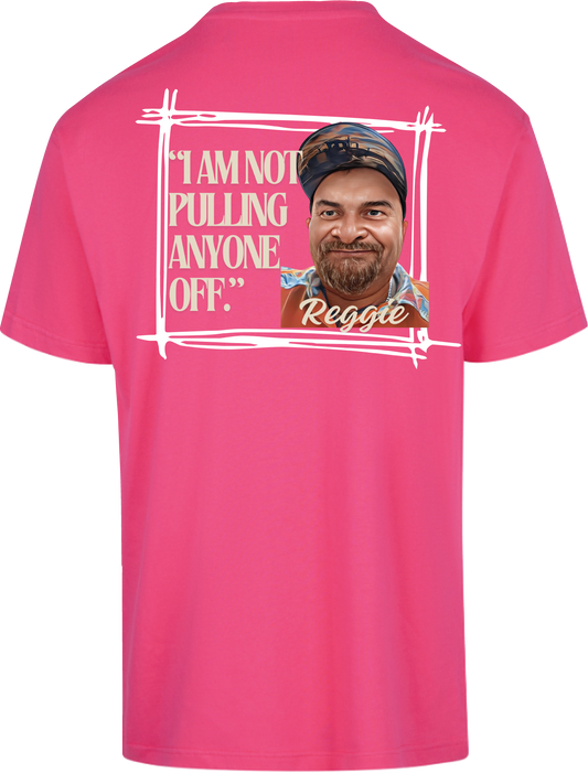 Unisex T-Shirt- Reggie- Pulling Off- Pink