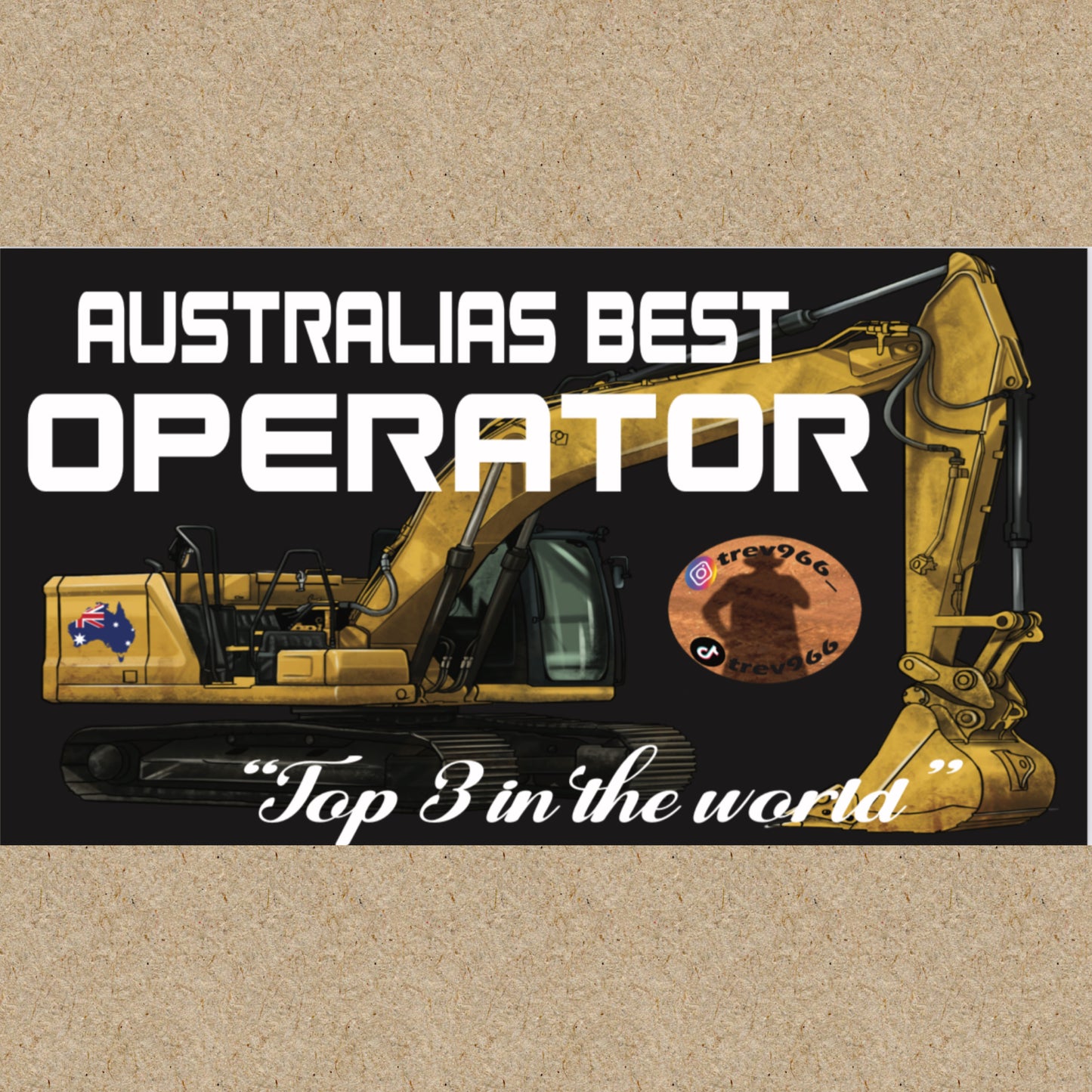 Bumper Sticker- Best Operator- Excavator