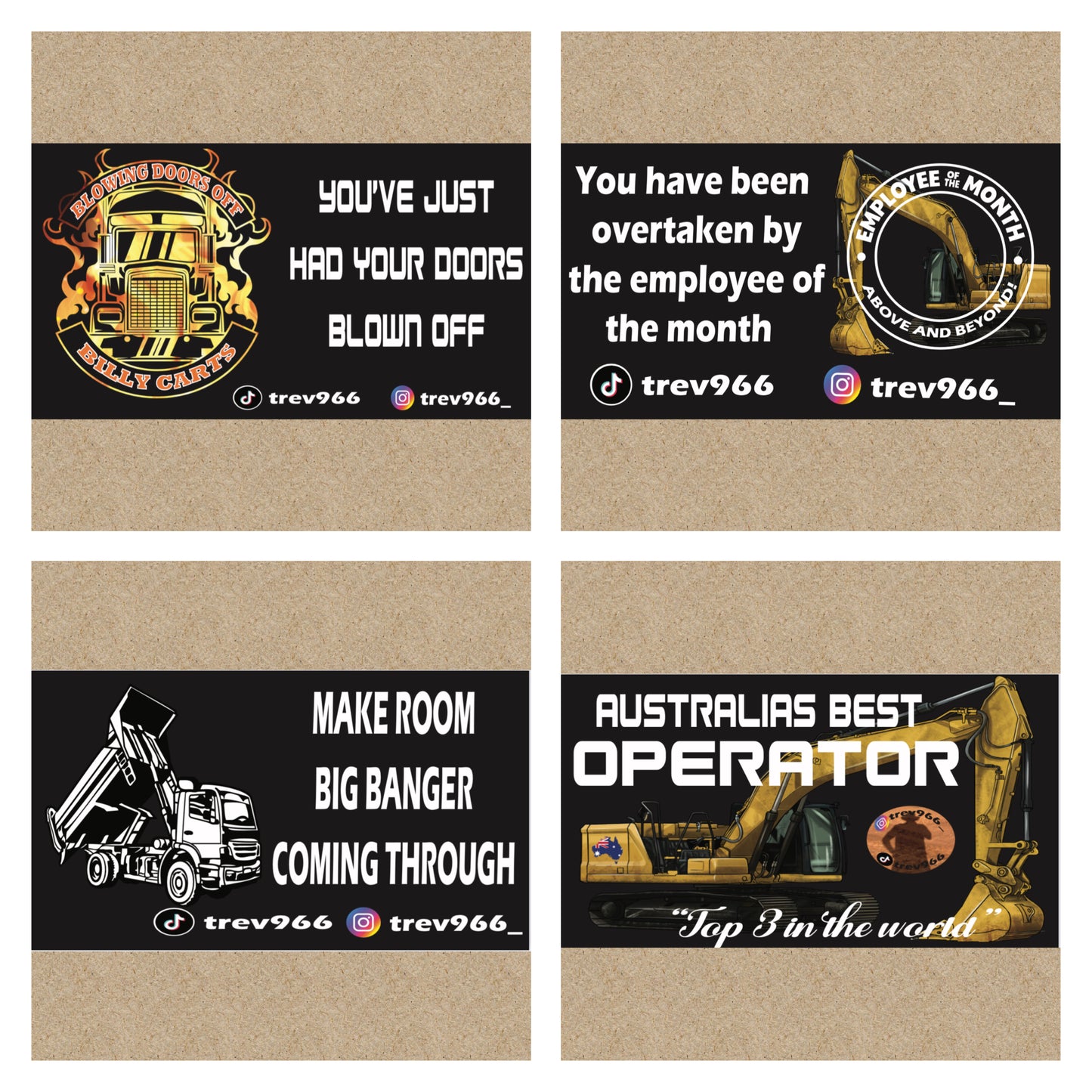 Bumper Sticker- First Four Pack